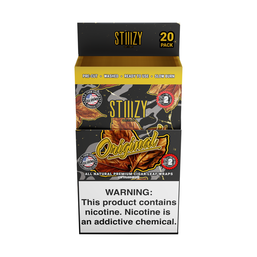 stiiizy tobacco Natural Cigar Leaf Wraps | All-American